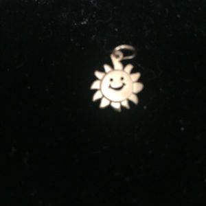 14K Gold Sun Charm
